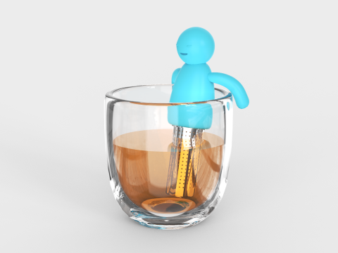 Funny Silicone Tea Infuser Modello 3D