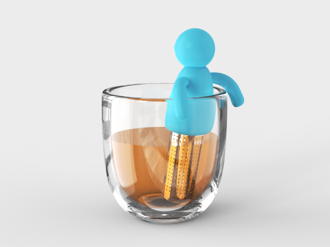 Funny Silicone Tea Infuser Modello 3D
