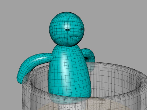 Funny Silicone Tea Infuser 3D Model