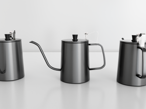 Gage Gooseneck Pour Over Coffee Kettle with Thermometer 3D 模型