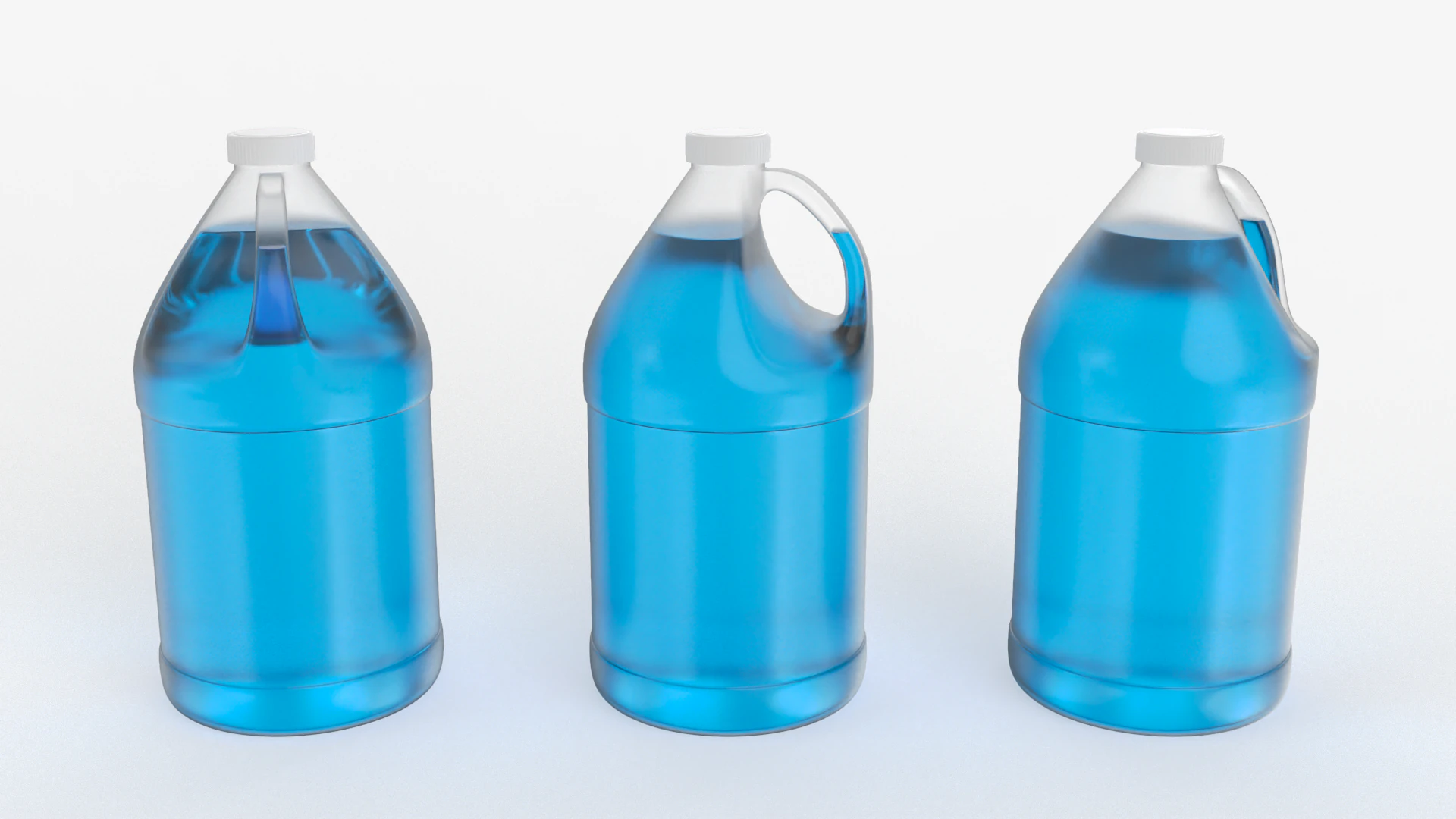 Gallon Bottle 3D Model .c4d .max .obj .3ds .fbx .stl .blend 