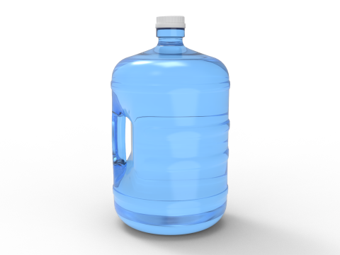 Gallon Water Bottle With Cap 3D Модель