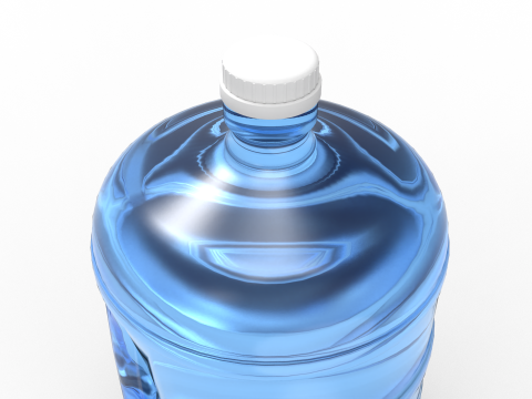 Gallon Water Bottle With Cap 3D Модель