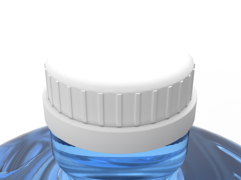 Gallon Water Bottle With Cap 3D Модель
