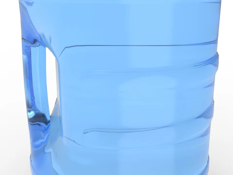 Gallon Water Bottle With Cap 3D Model