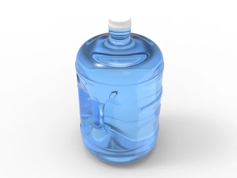 Gallon Water Bottle With Cap 3D Model