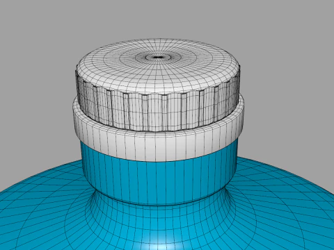 Gallon Water Bottle With Cap 3D Model