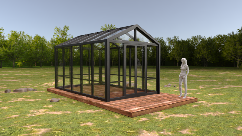Garden Greenhouse 1 Modello 3D .c4d .max .obj .3ds .fbx .stl .blend