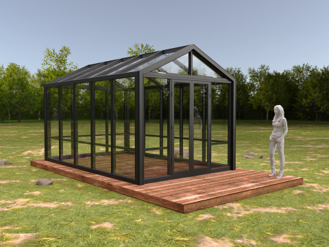 Garden Greenhouse 1 3D Model