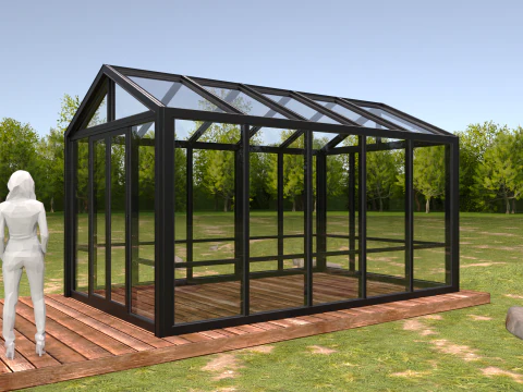 Garden Greenhouse 1 3D Model