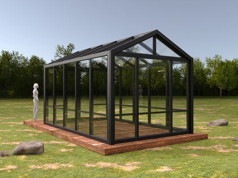 Garden Greenhouse 1 Modello 3D