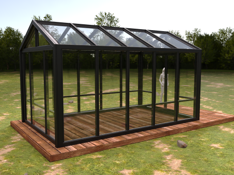 Garden Greenhouse 1 Modello 3D