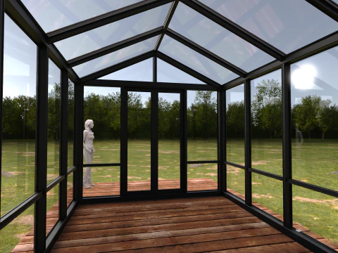 Garden Greenhouse 1 3D Model