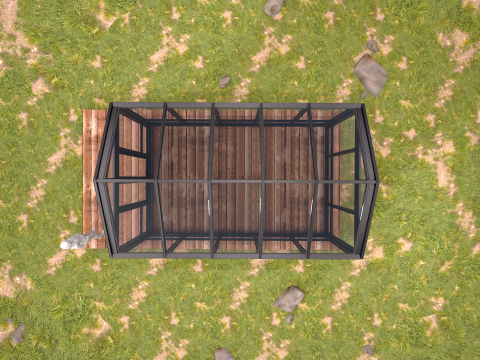Garden Greenhouse 1 Modello 3D