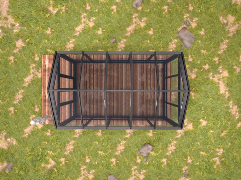 Garden Greenhouse 1 3D Model
