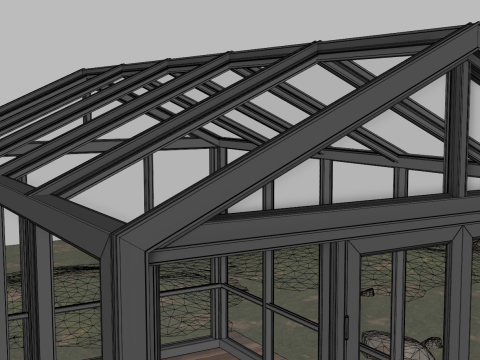 Garden Greenhouse 1 Modello 3D
