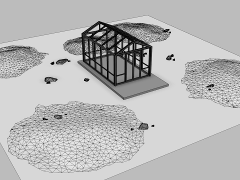 Garden Greenhouse 1 Modello 3D