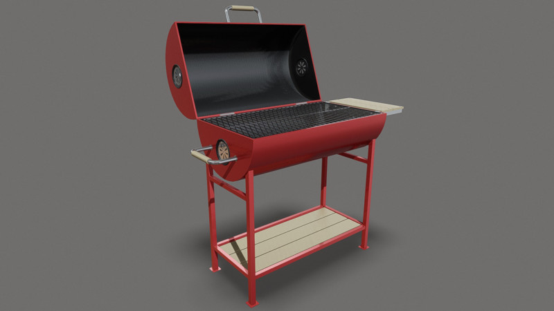 Garden Grill 3D 모델 .c4d .max .obj .3ds .fbx .stl .blend 