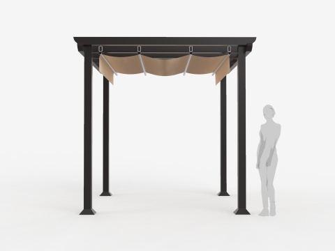 Garden Pergola 3x3 Meters Modèle 3D