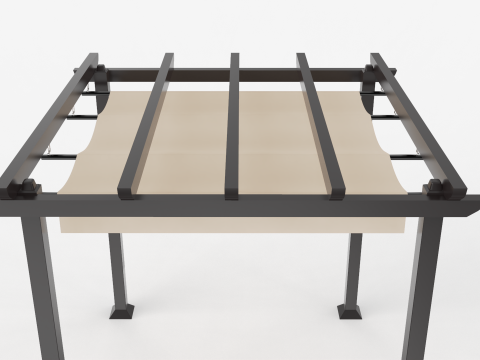 Garden Pergola 3x3 Meters Modèle 3D