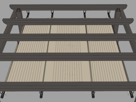 Garden Pergola 3x3 Meters Modèle 3D