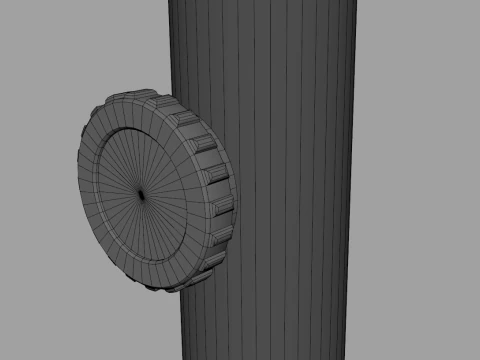 Garden Umbrella - 3 Meters Diameter 98ft 3D Model