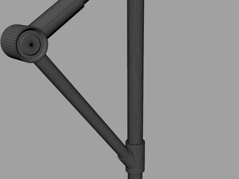 Garden Umbrella - 3 Meters Diameter 98ft 3D Model