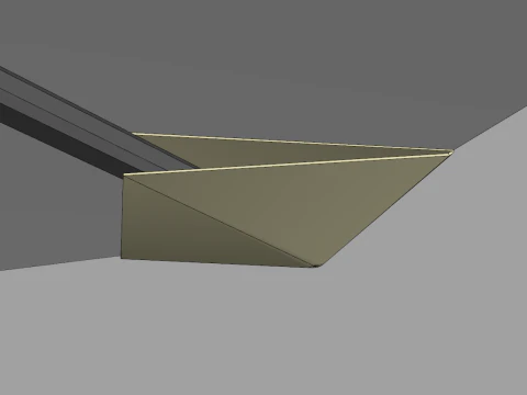 Garden Umbrella - 3 Meters Diameter 98ft 3D Model