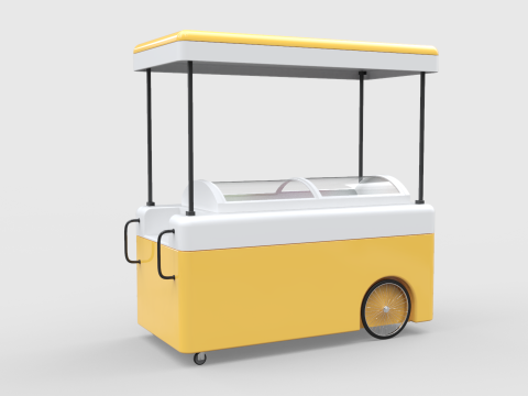 Gelato Push Cart 3D Модель