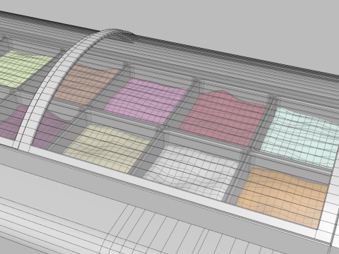 Gelato Push Cart 3D Model