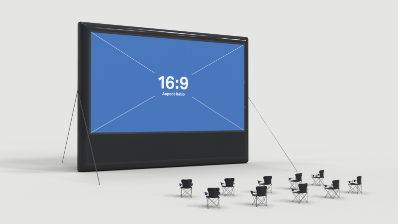 Giant Inflatable Screen Modèle 3D .c4d .max .obj .3ds .fbx .stl .blend