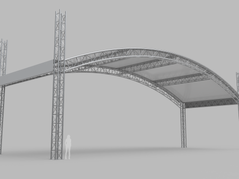 Giant Truss Arch Tent 3D 모델