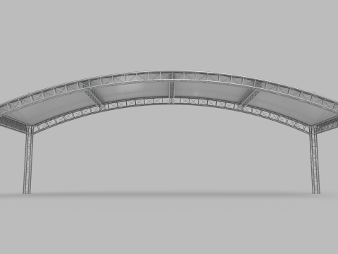 Giant Truss Arch Tent 3D 模型
