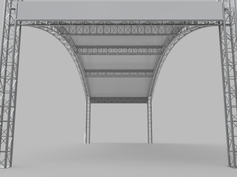 Giant Truss Arch Tent 3D 模型