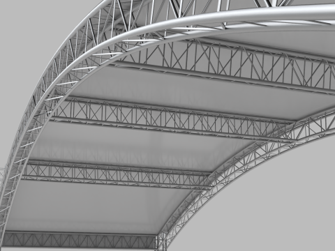 Giant Truss Arch Tent 3D 模型