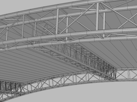 Giant Truss Arch Tent 3D 模型