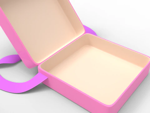 Gift Box with Strip 3D Model