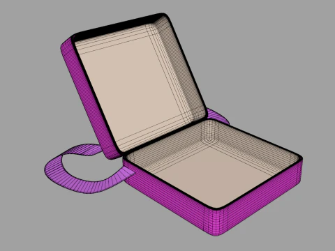 Gift Box with Strip 3D Model