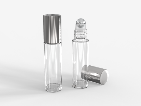 Glass Roller Ball Bottle 3D Model