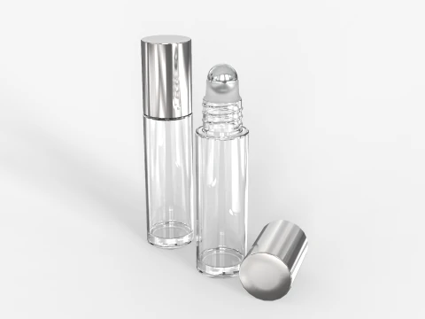 Glass Roller Ball Bottle 3D Model