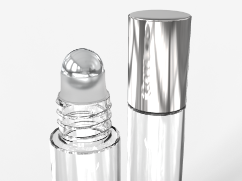 Glass Roller Ball Bottle 3D Modell