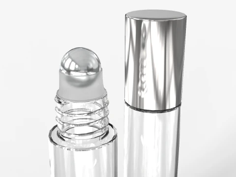 Glass Roller Ball Bottle 3D Model