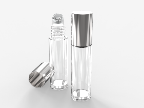 Glass Roller Ball Bottle 3D Modell