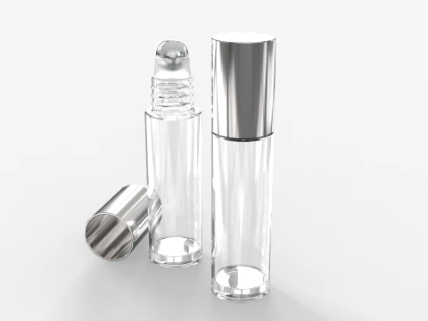 Glass Roller Ball Bottle 3D Model