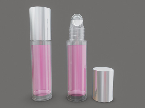 Glass Roller Ball Bottle 3D Modell