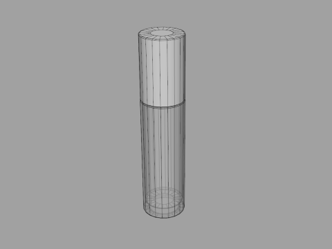 Glass Roller Ball Bottle 3D Modell