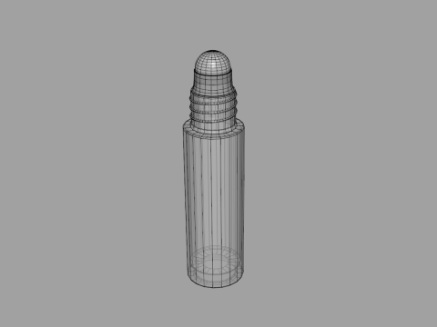 Glass Roller Ball Bottle 3D Modell