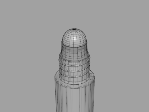 Glass Roller Ball Bottle 3D Modell