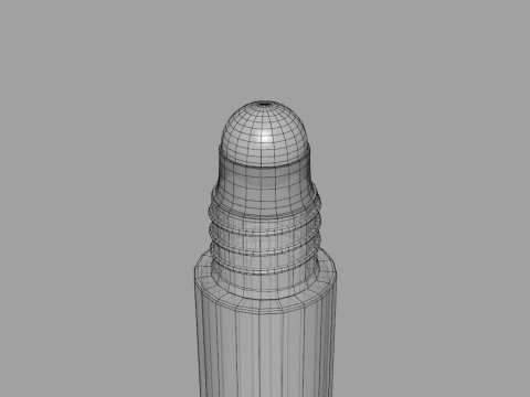 Glass Roller Ball Bottle 3D Model
