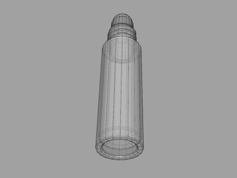 Glass Roller Ball Bottle 3D Modell